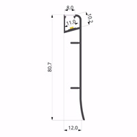 ALU-LLP-BB01-02-B2  14x80mm