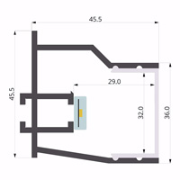 ALU-LLP-CC01-06-G3  46x46mm