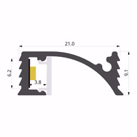 ALU-LLP-RE10-02-S2  21x9mm