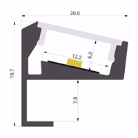 ALU-LLP-SH01-03-S2  20x20mm