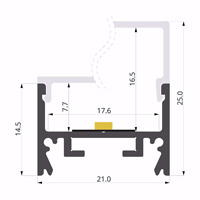 ALU-LLP-SL01-01-S2  21x25mm