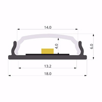 ALU-LLP-SL04-04-S2  18x6mm