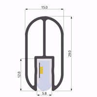 ALU-LLP-WB01-00-S2  15x29mm