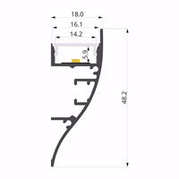 ALU-LLP-WL01-03-S2  18x49mm