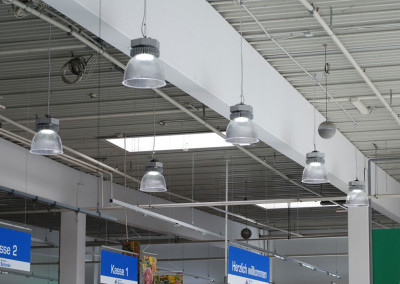 LED Pendelleuchte Aura im Supermarkt