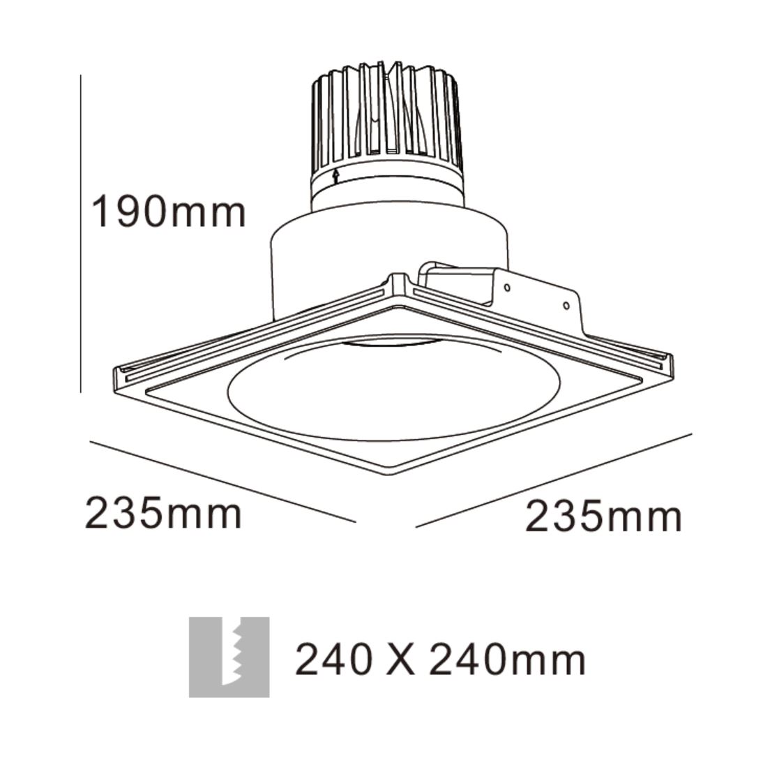 LED Gipskarton Downlight Dip LED Gipskarton Downlight Dip