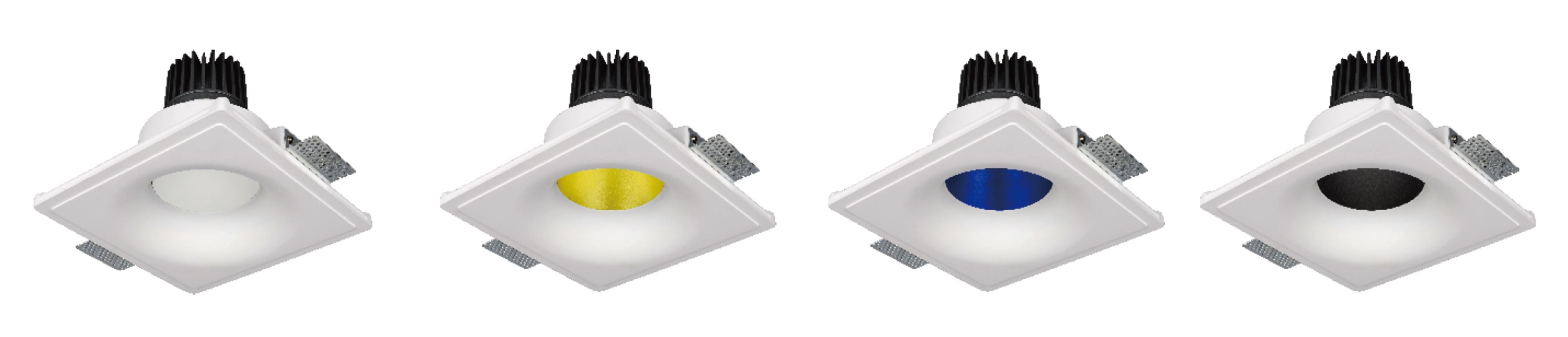 Dip Gibskarton LED Downlight Farben Dip Gibskarton LED Downlight Farben