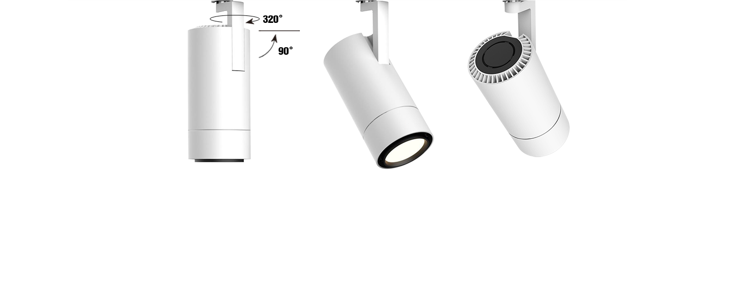 LED Stromschienenstrahler Flex drehbar