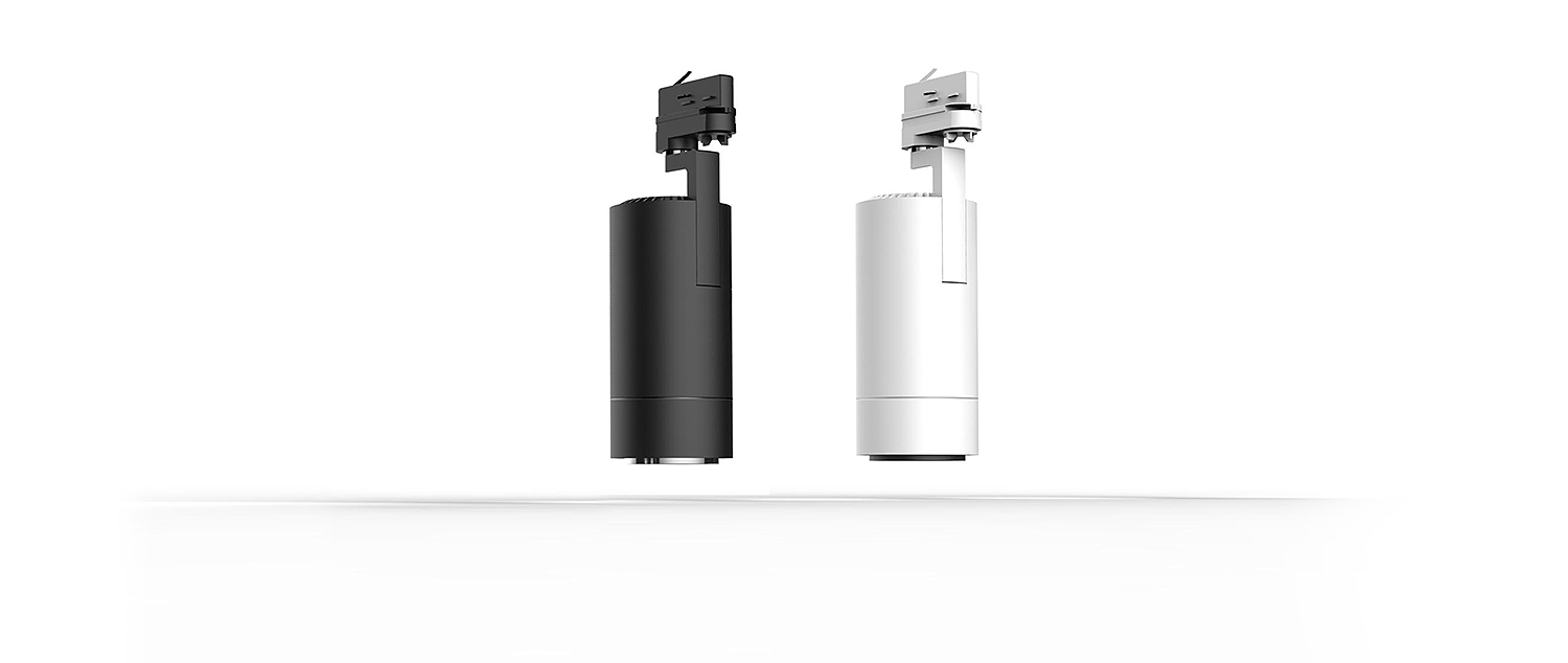 LED Stromschienenstrahler Flex drehbar schwarz weiss