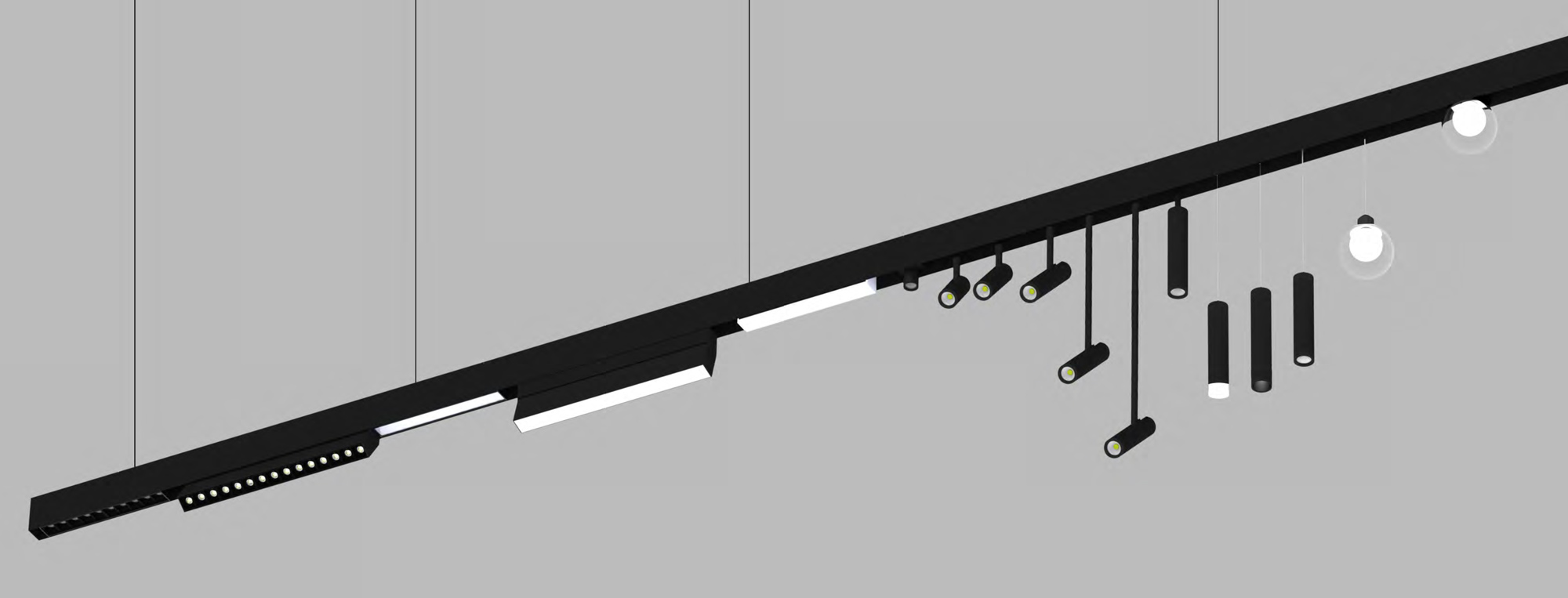 LED Lichtbandsystem Magneta mit magnetischen Lichteinsätzen
