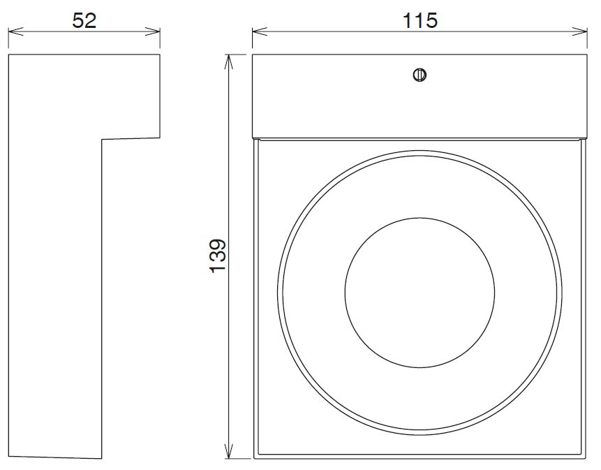 Vest quadratisch Abmessung