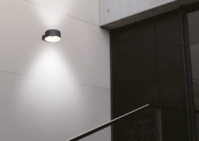 LED Wandleuchte Vest rund beidseitig strahlend Anwendung