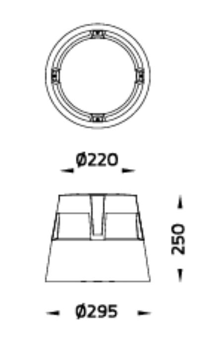Lighthouse LED Wegleuchte IP67 Abmessungen