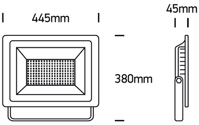 LED Fluter Evito XXXL Abmessungen