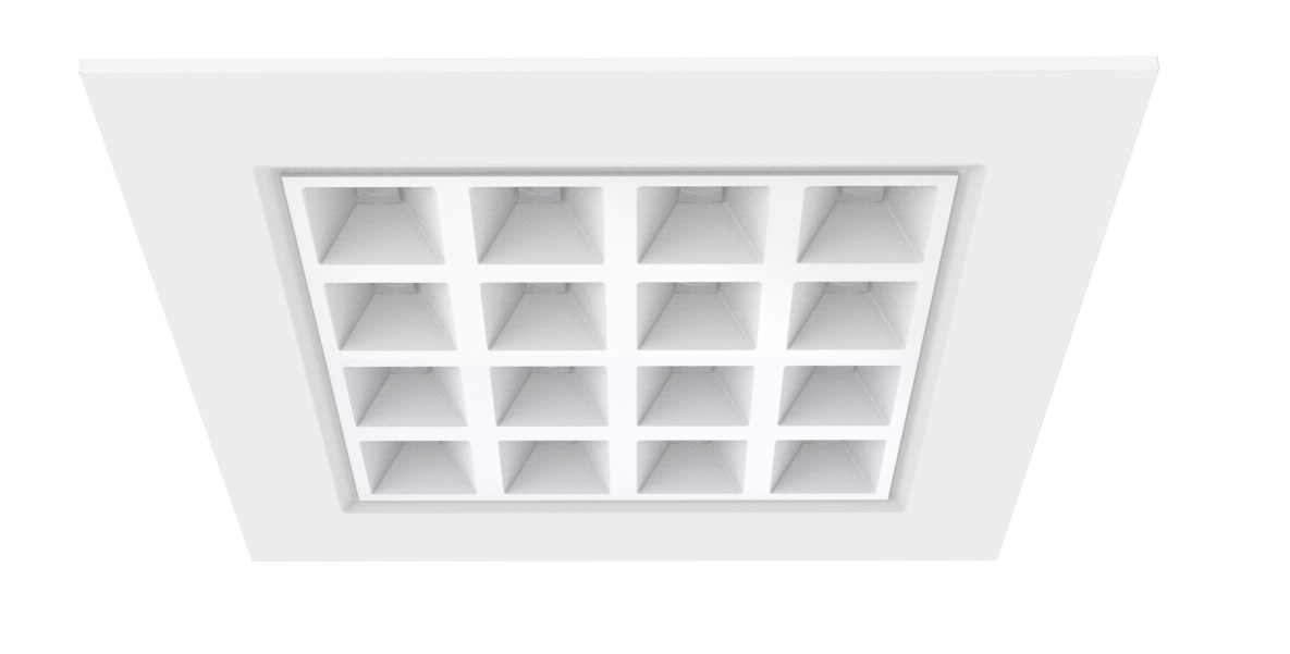 LED Deckenleuchte Ramos mit einstellbarer Lichtfarbe 600x600mm