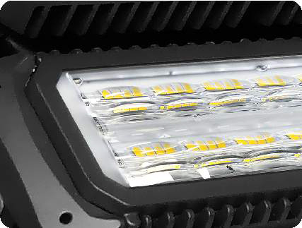 Aufbau LED Fluter Maltos - Linsenoptiken