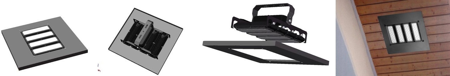 LED Fluter Maltos Montagevarianten 75-300W