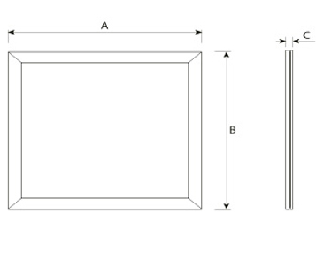LED Panel Mero IP65 Abmessung