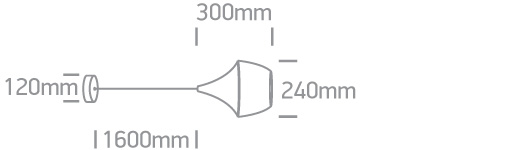 LED Pendelleuchte Kando Abmessungen