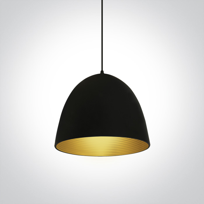 LED Pendelleuchte Sando Schwarz-Messing
