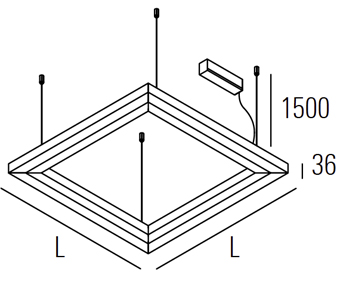 led-pendelleuchte-squari-abmessung-sml LED Hängeleuchte TUUN