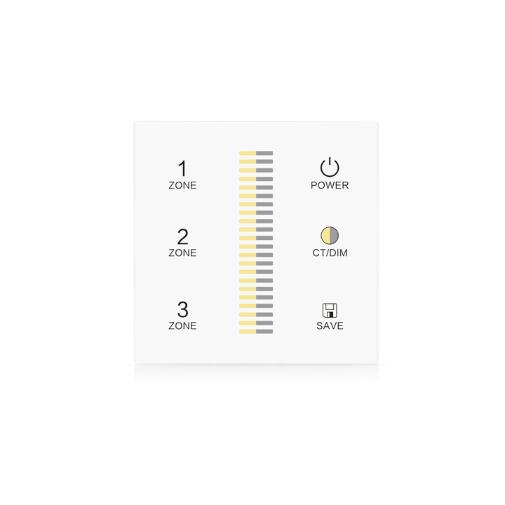 smartcon Taster 3 Zonen tunable white