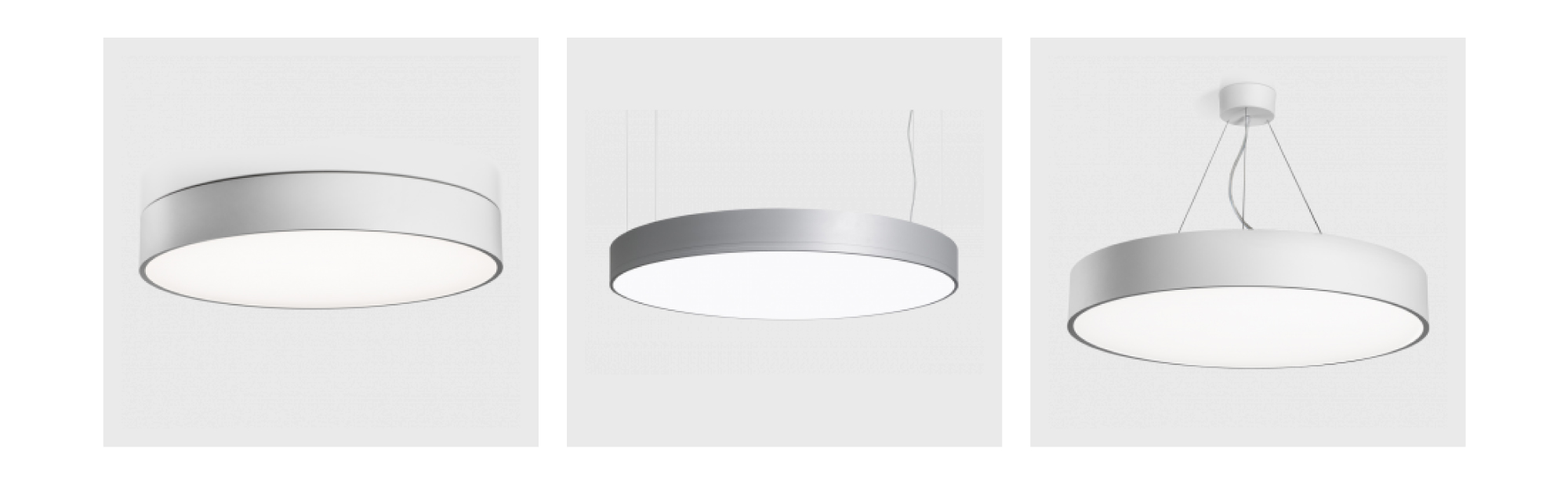 Ausführungsvarianten der DUGE Leuchtenfamilie