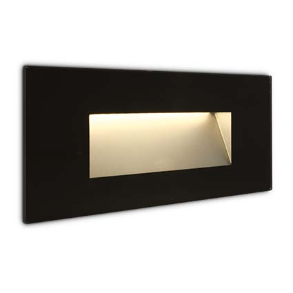 LED Wandeinbauleuchte schwarz